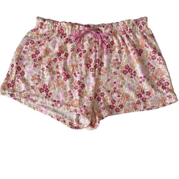 Laura Ashley Floral Pink, Yellow, Orange Print Tank Top & Short Set Pajamas Sz M - Picture 4 of 14